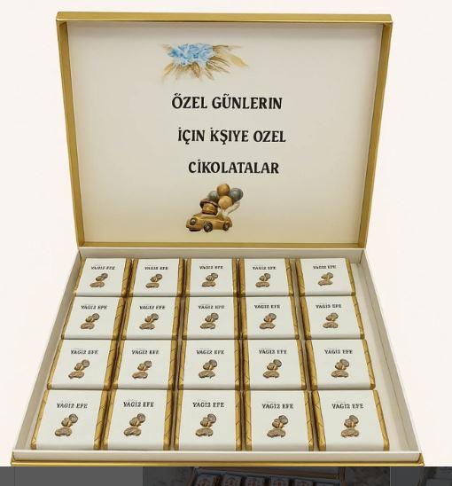 100 adet Logo Baskılı Çikolata – Kurumsal Prestijin Tatlı Yansıması ürün görseli