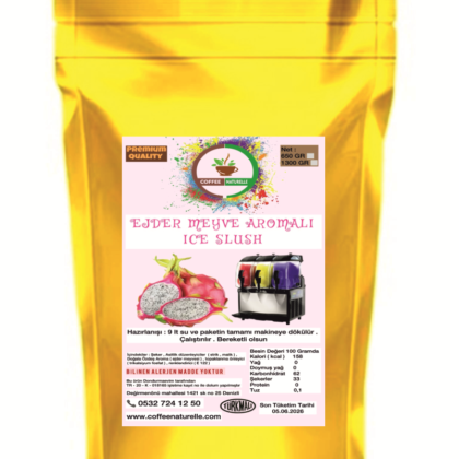 Çilek Ice Slush Şurubu – 1’e 9 Oranında Konsantre ile 10 Litre Pratik İçecek/karlama Hazırlayın – Coffee Naturelle ürün görseli