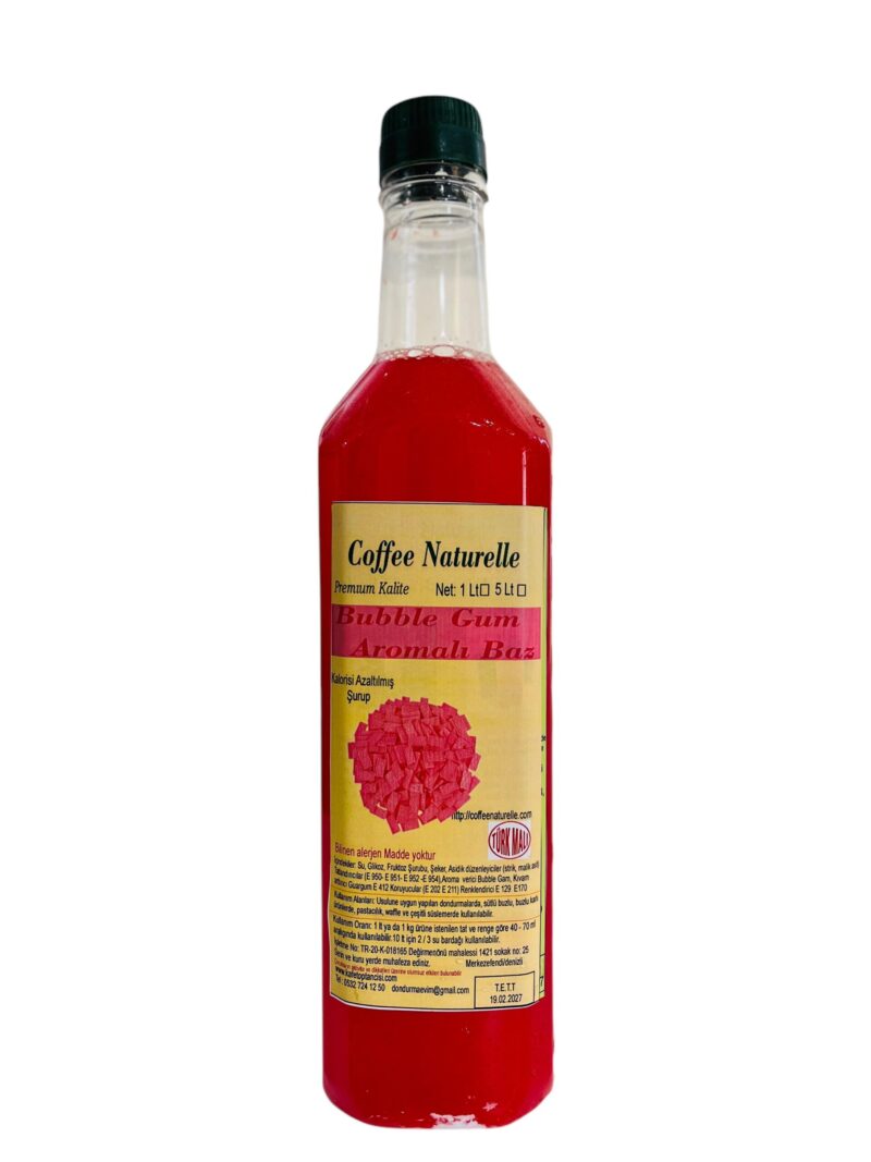 Bubble Gum Aromalı Baz – 1 Litre – Coffee Naturelle ürün görseli