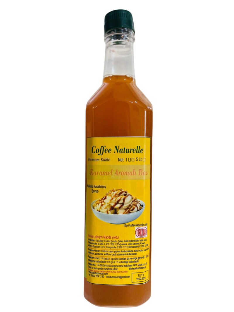 Karamel Aromalı Baz – 1 Litre – Coffee Naturelle ürün görseli